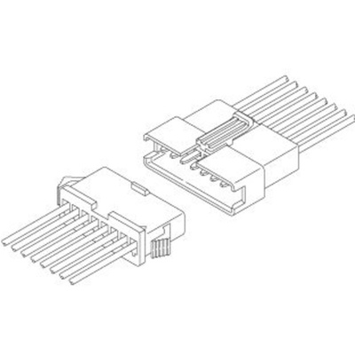 JST, SMP Female Connector Housing, 2.5mm Pitch, 7 Way, 1 Row