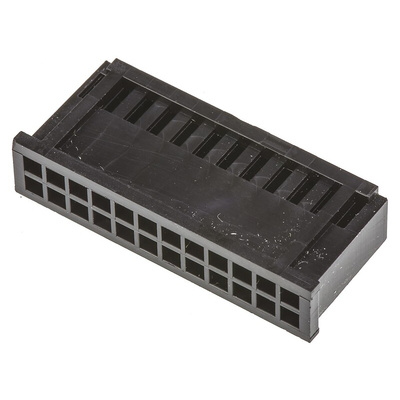 TE Connectivity, AMPMODU MOD II Female Connector Housing, 2.54mm Pitch, 24 Way, 2 Row