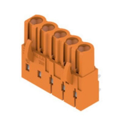 Weidmuller Female PCB Header, 5.08mm Pitch, 5 Way, 1 Row