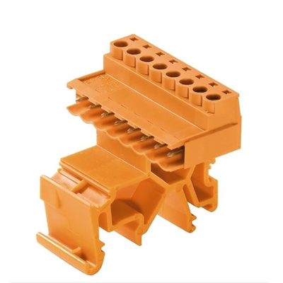 Weidmuller Male PCB Header, 5.08mm Pitch, 6 Way, 1 Row
