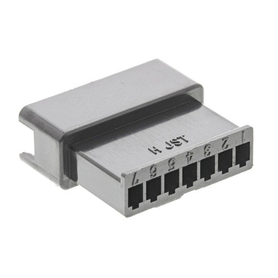 JST Female Connector Housing, 7 Way, 1 Row
