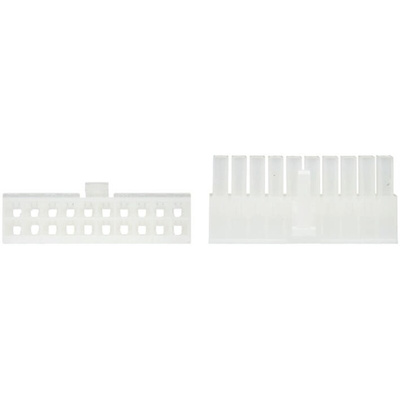 TE Connectivity, VAL-U-LOK Female Connector Housing, 4.2mm Pitch, 20 Way, 2 Row