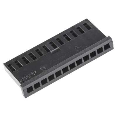 TE Connectivity, AMPMODU MOD II Female Connector Housing, 2.54mm Pitch, 12 Way, 1 Row