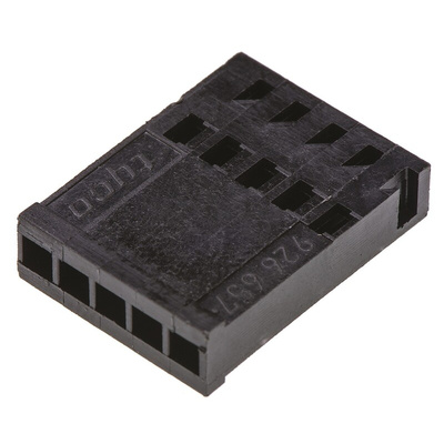 TE Connectivity, AMPMODU Female Connector Housing, 2.54mm Pitch, 5 Way, 1 Row