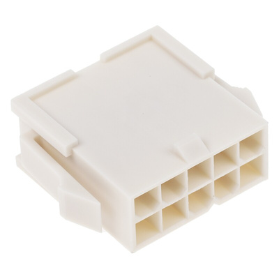 Molex, Mini-Fit Jr Male Connector Housing, 4.2mm Pitch, 10 Way, 2 Row