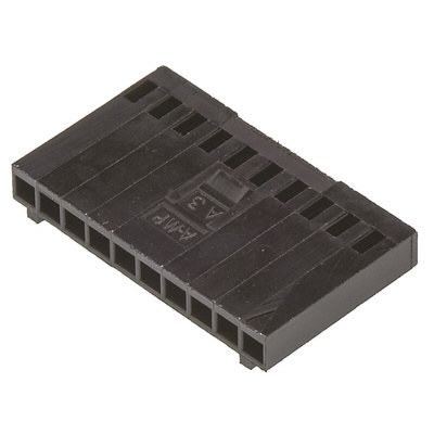 TE Connectivity, AMPMODU MOD IV Female Connector Housing, 2.54mm Pitch, 10 Way, 1 Row