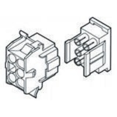 TE Connectivity, Universal MATE-N-LOK II Female Connector Housing, 6.35mm Pitch, 2 Way, 1 Row