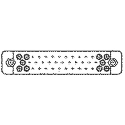 TE Connectivity, M Female Connector Housing, 34 Way, 8 Row