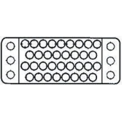 TE Connectivity, M Female Connector Housing, 3.81mm Pitch, 75 Way, 6 Row