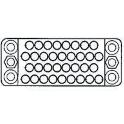 TE Connectivity, M Male Connector Housing, 3.81mm Pitch, 50 Way, 4 Row