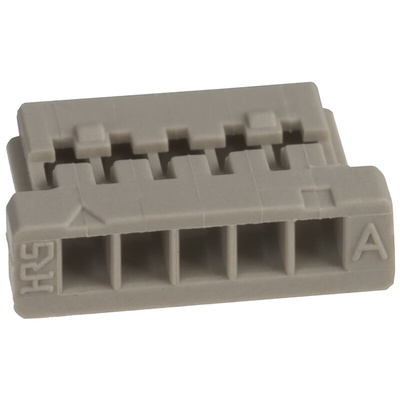 Hirose, DF14 Female Connector Housing, 1.25mm Pitch, 5 Way, 1 Row