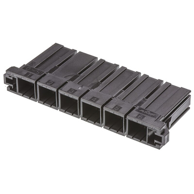 TE Connectivity, Dynamic 5000 Female Connector Housing, 10.16mm Pitch, 6 Way, 1 Row