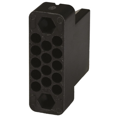 TE Connectivity, M Female Connector Housing, 3.81mm Pitch, 14 Way, 3 Row