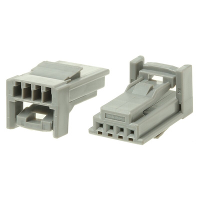 TE Connectivity, MULTILOCK 025 Male Connector Housing, 2.2mm Pitch, 4 Way, 1 Row