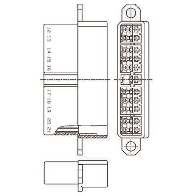 TE Connectivity, Multi-Interlock Mark II Female Connector Housing, 9 Way, 2 Row
