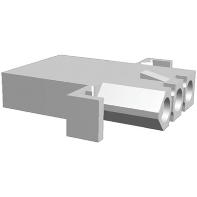TE Connectivity, .093 Commercial Female Connector Housing, 6.3mm Pitch, 2 Way, 1 Row