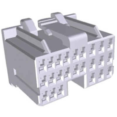 TE Connectivity, MULTILOCK 040 II Male Connector Housing, 2.5mm Pitch, 24 Way, 3 Row