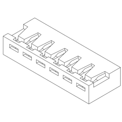 Molex Female Connector Housing, 2.5mm Pitch, 2 Way, 1 Row