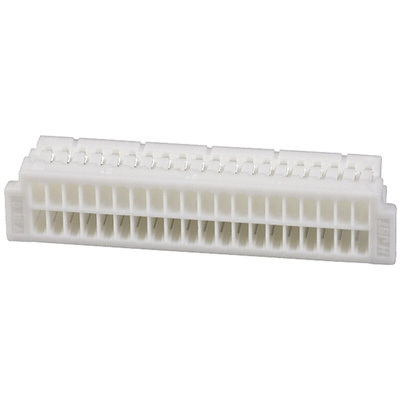 JST, SHD Female Connector Housing, 1mm Pitch, 40 Way, 2 Row Right Angle, Straight
