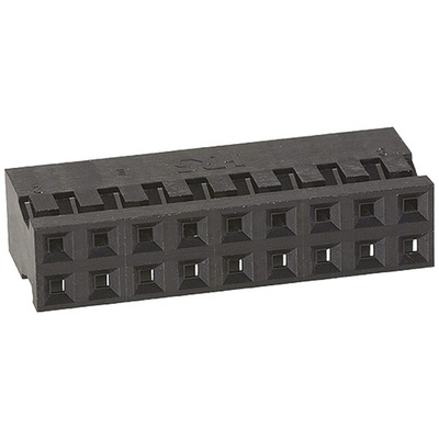 Hirose, A3B Female Connector Housing, 2mm Pitch, 18 Way, 2 Row