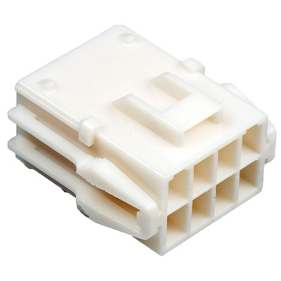 JST, HLR Female Connector Housing, 3.96mm Pitch, 8 Way, 2 Row