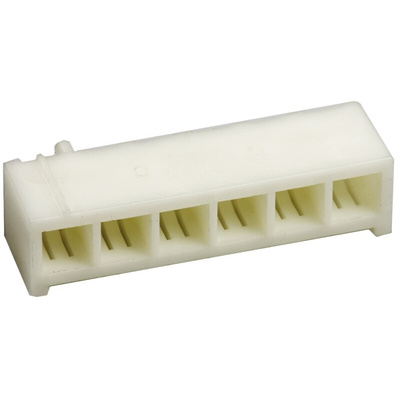 JST, SDN Male Connector Housing, 3.96mm Pitch, 6 Way, 1 Row