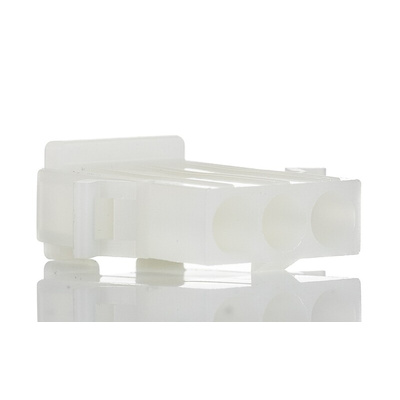 Molex, STANDARD .093" Male Connector Housing, 6.7mm Pitch, 3 Way, 1 Row