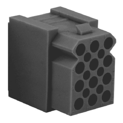 Souriau, SMS Female Connector Housing, 15 Way, 5 Row