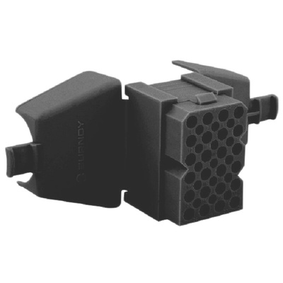 Souriau, SMS Female Connector Housing, 24 Way, 6 Row