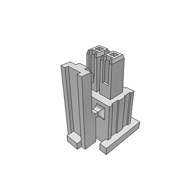 Samtec, IPD1 Male Crimp Connector Housing, 2.54mm Pitch, 2 Way, 1 Row