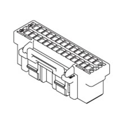 Molex Female Crimp Connector Housing, 1.5mm Pitch, 10 Way, 2 Row