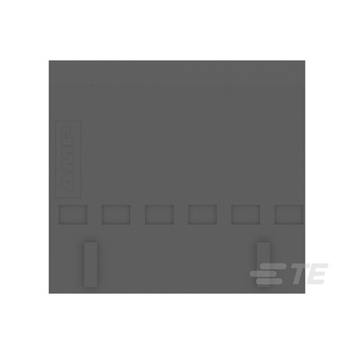 TE Connectivity, FFC Female PCB Connector Housing, 2.54mm Pitch, 6 Way, 1 Row