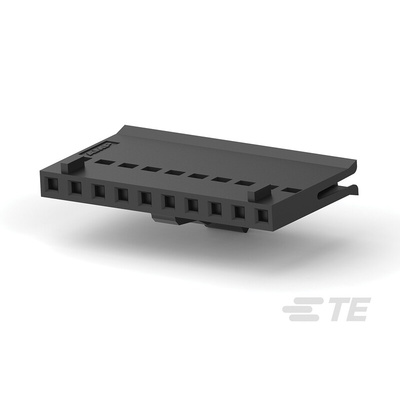TE Connectivity, FFC PCB Connector Housing, 2.54mm Pitch, 10 Way, 1 Row