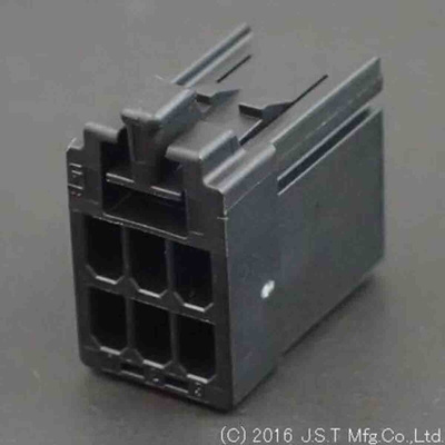 JST, J2000 Female PCB Connector Housing, 2.5mm Pitch, 6 Way, 2 Row