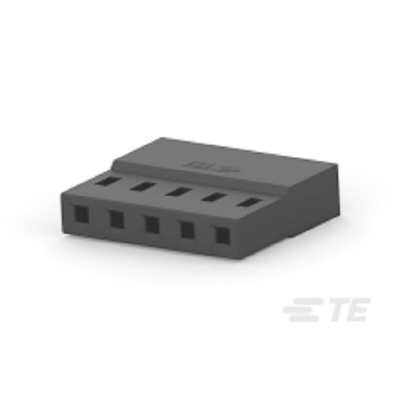 TE Connectivity, AMPMODU Female PCB Connector Housing, 2mm Pitch, 5 Way, 1 Row
