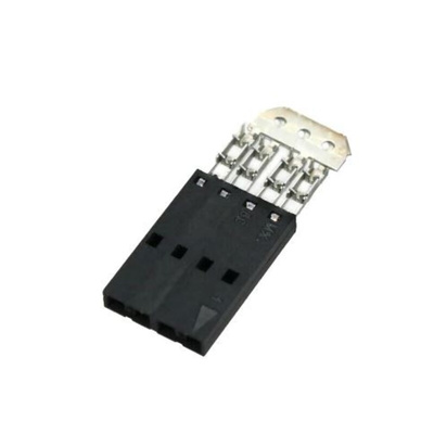 Molex, 70400 Female Crimp Connector Housing, 2.54mm Pitch, 4 Way, 1 Row