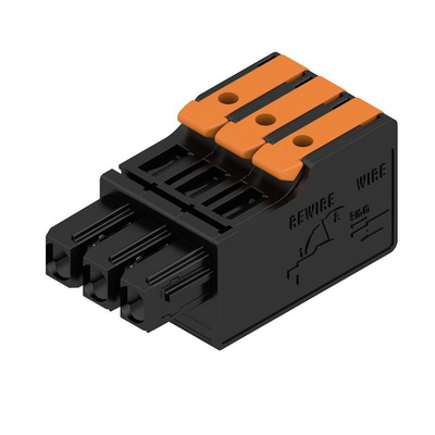 Weidmuller Female PCB Connector Housing, 5mm Pitch, 3 Way, 1 Row