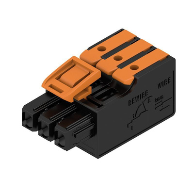 Weidmuller Female PCB Connector Housing, 5mm Pitch, 3 Way, 1 Row