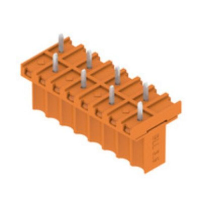Weidmuller Female PCB Header, 3.5mm Pitch, 8 Way, 1 Row