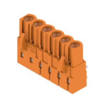 Weidmuller Female PCB Header, 5.08mm Pitch, 6 Way, 1 Row