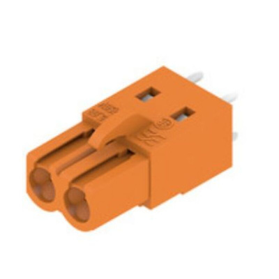 Weidmuller Female PCB Header, 5.08mm Pitch, 2 Way, 1 Row