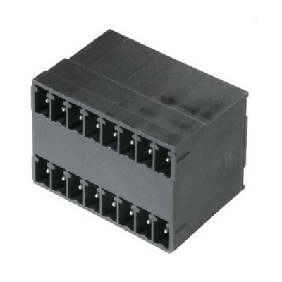 Weidmuller Male PCB Header, 3.81mm Pitch, 14 Way, 2 Row