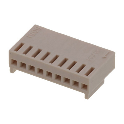 Molex Receptacle Crimp Connector Housing, 2.5mm Pitch, 9 Way, 1 Row