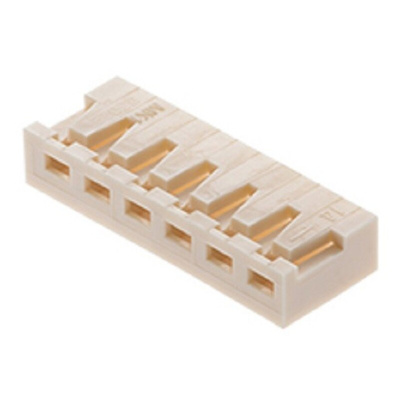 Molex Receptacle Crimp Connector Housing, 2.5mm Pitch, 6 Way, 1 Row