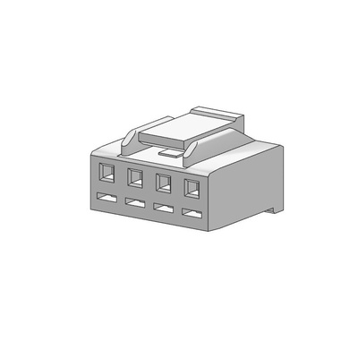 Molex Receptacle Crimp Connector Housing, 3.5mm Pitch, 4 Way, 1 Row