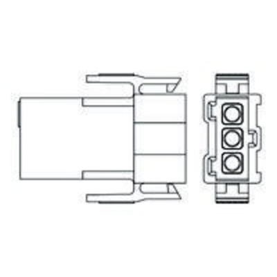 TE Connectivity, Metrimate Female Connector Housing, 5mm Pitch, 3 Way, 1 Row