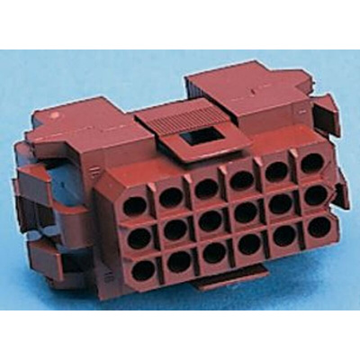 TE Connectivity, Metrimate Male Connector Housing, 5mm Pitch, 6 Way, 1 Row