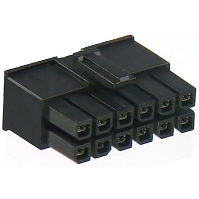 Molex, Mega-Fit Male Connector Housing, 5.7mm Pitch, 12 Way, 2 Row