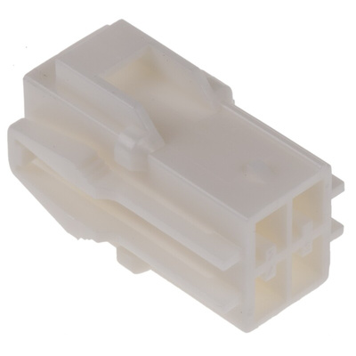 JST, HLR Female Connector Housing, 3.96mm Pitch, 4 Way, 2 Row