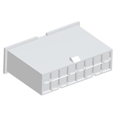 TE Connectivity, VAL-U-LOK Male Connector Housing, 4.2mm Pitch, 16 Way, 2 Row